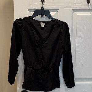 J. Crew Black Blouse